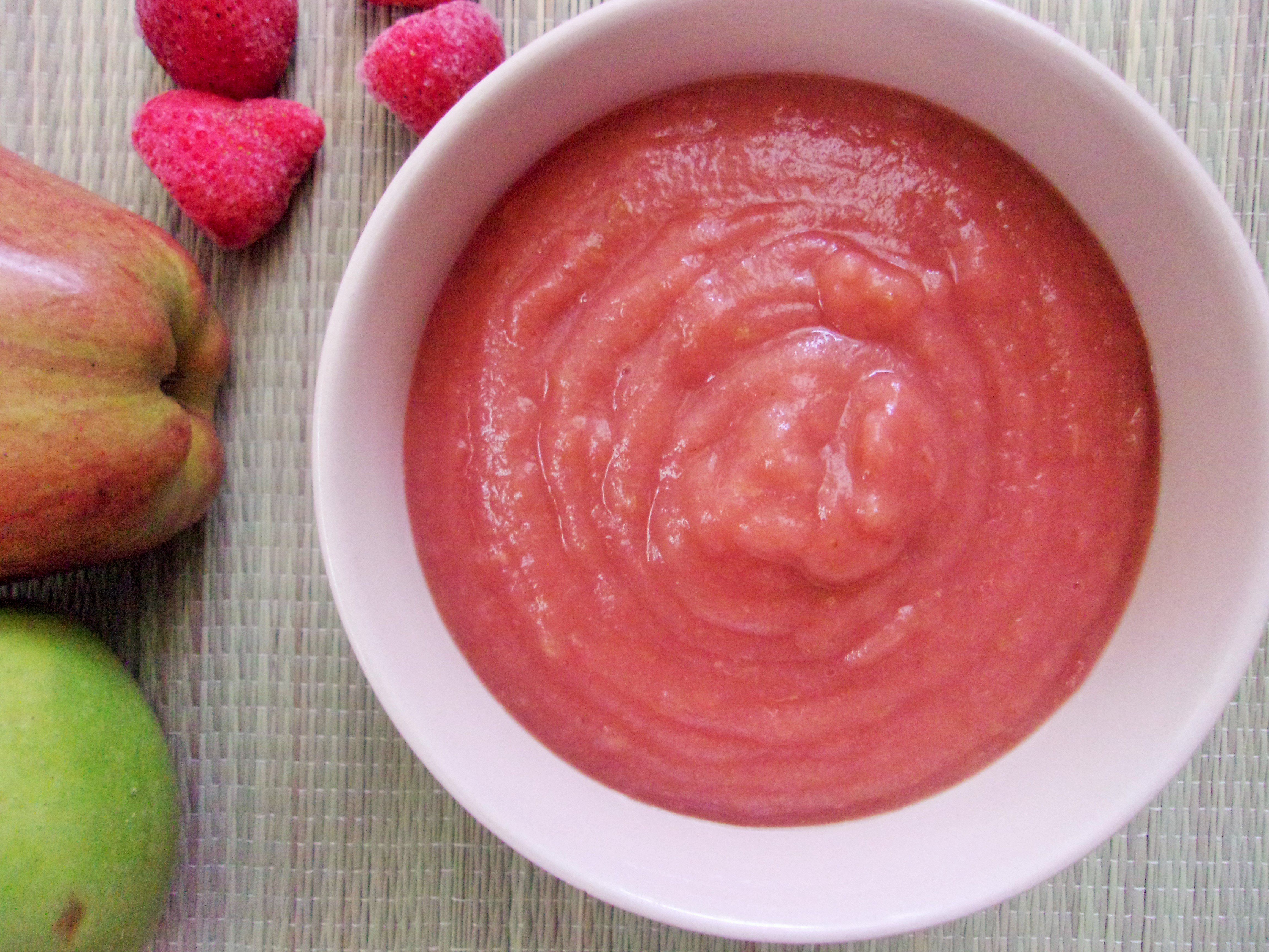 Homemade Strawberry Applesauce