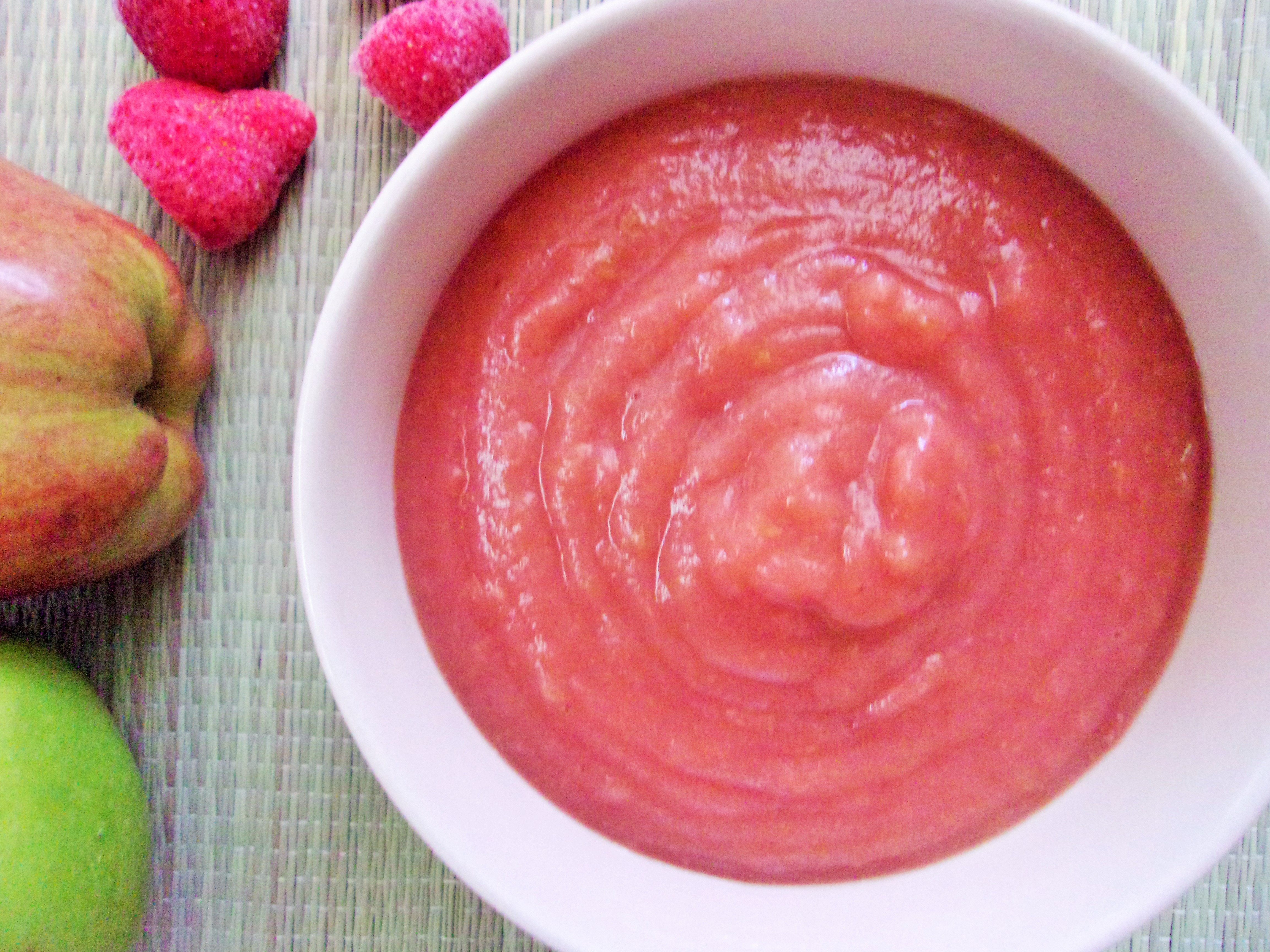 Homemade Strawberry Applesauce